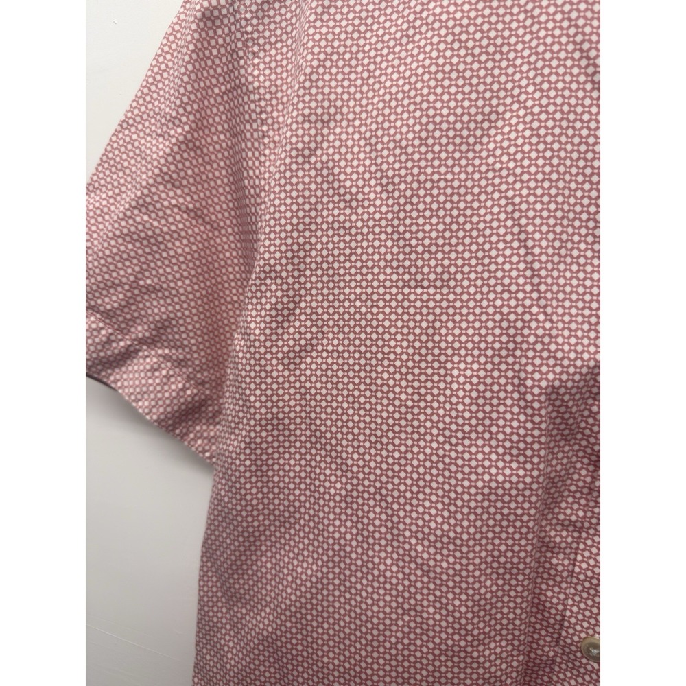 Ted Baker Mens Shirt Size 4 Large Short Sleeve Button Down Pocket Old Money#14 - Picture 4 of 12